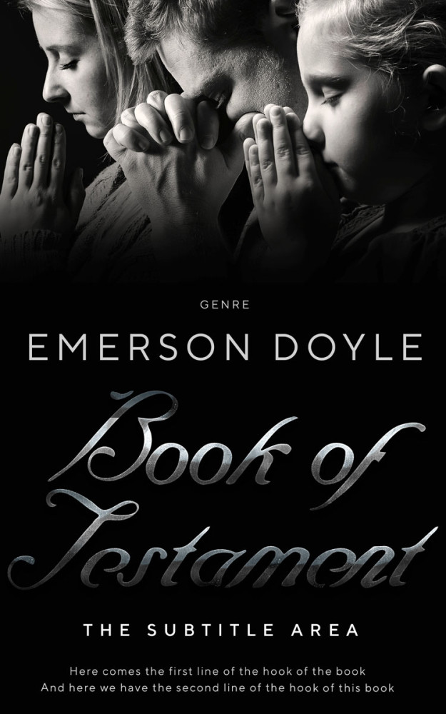 Front view of Cod Gray #12649 - Premade Religion & Spirituality Book Cover