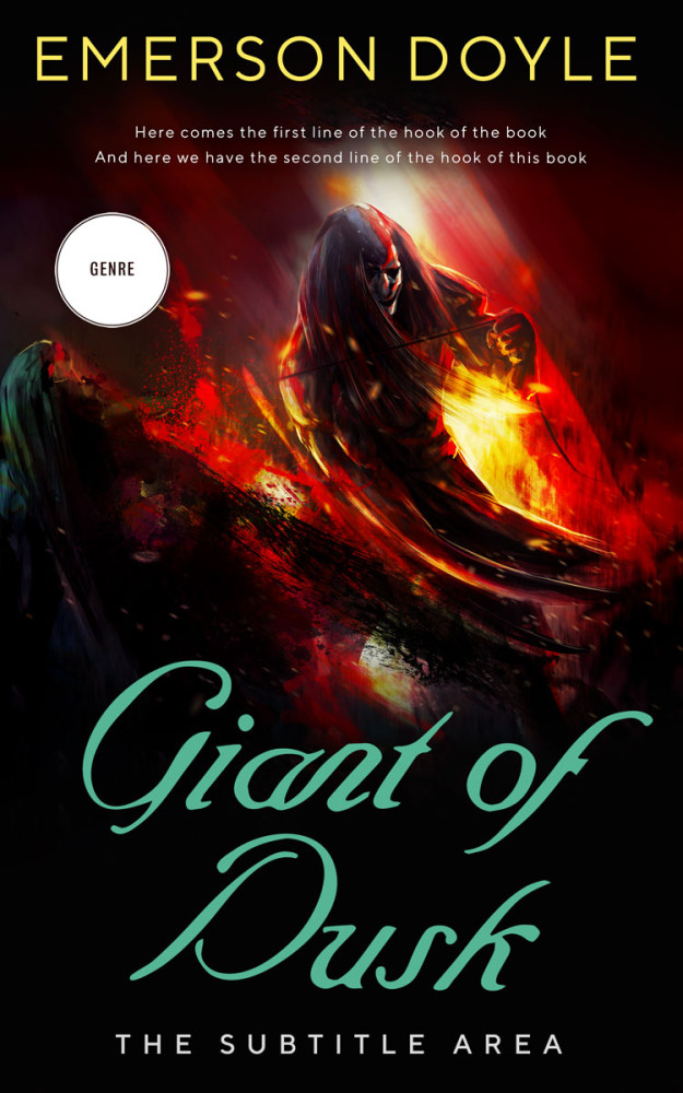 Front view of Asphalt #12651 - Premade Fantasy Book Cover