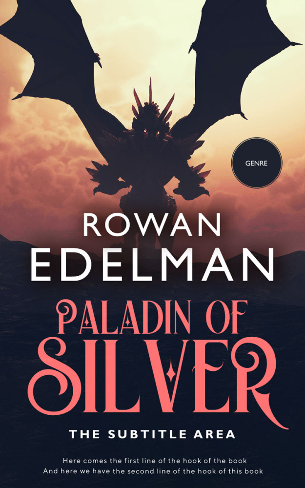 Front view of Steel Gray #12667 - Premade Fantasy Book Cover | BookCoverZone