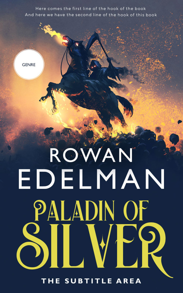 Front view of Harvest Gold #12668 - Premade Fantasy Book Cover