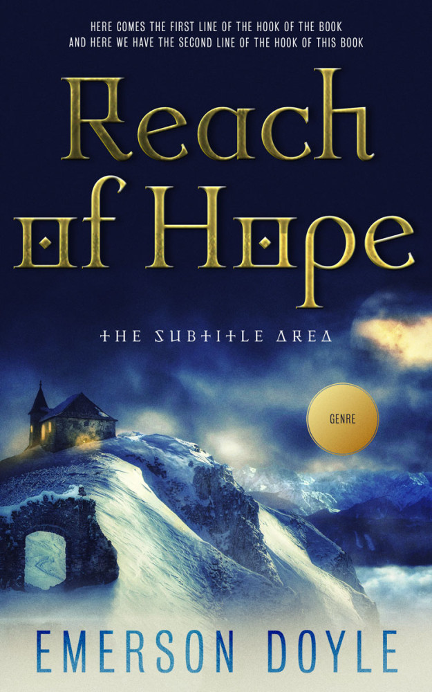 Front view of Thistle Green #12695 - Premade Fantasy Book Cover