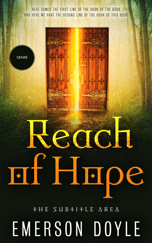 Front view of Eternity #12698 - Premade Fantasy Book Cover