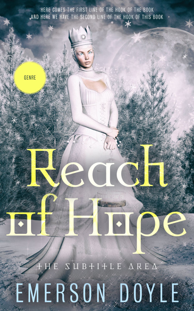 Front view of Oslo Gray #12699 - Premade Fantasy Book Cover