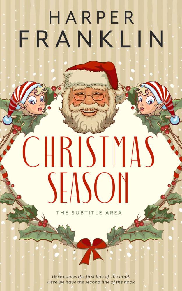 Front view of Double Spanish White #12715 - Premade Fantasy Book Cover