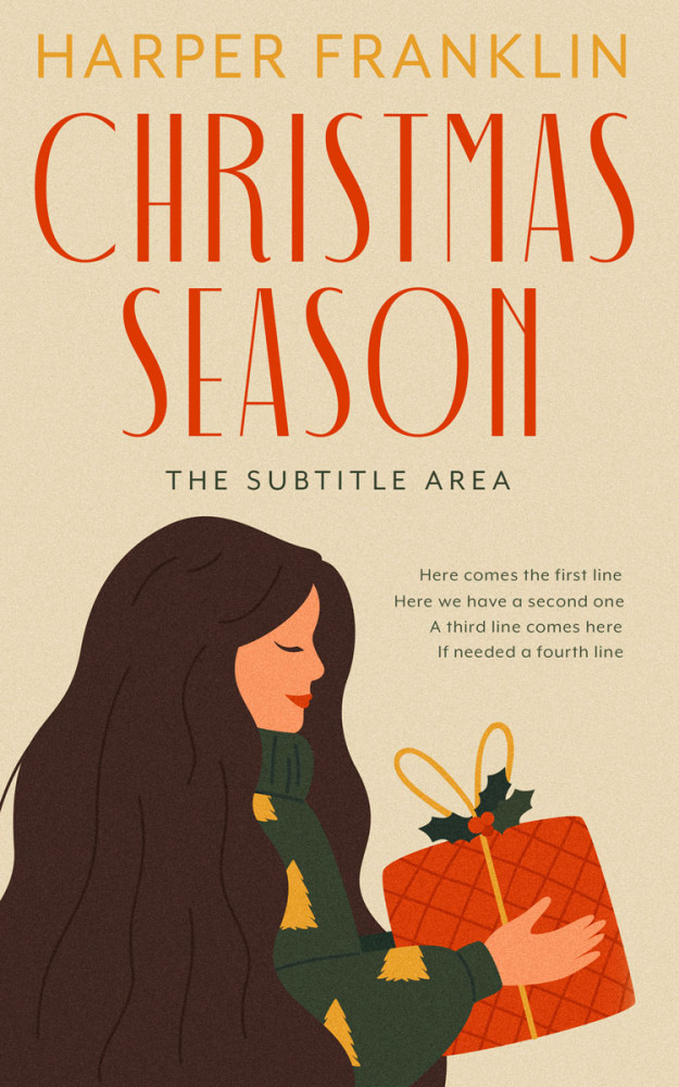 Front view of English Walnut #12722 - Premade Chick Lit Book Cover