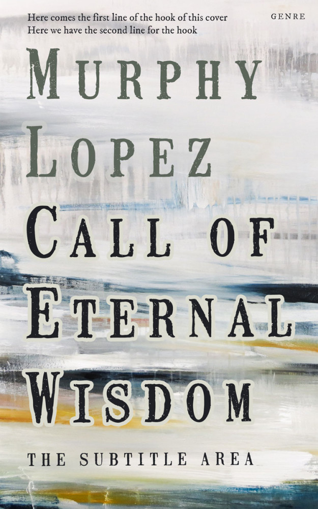 Front view of Timberwolf #12745 - Premade Abstract Book Cover