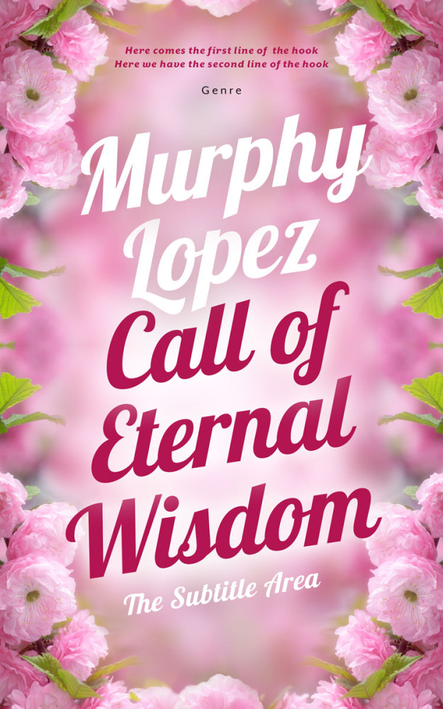 Front view of Melanie #12764 - Premade Poetry Book Cover