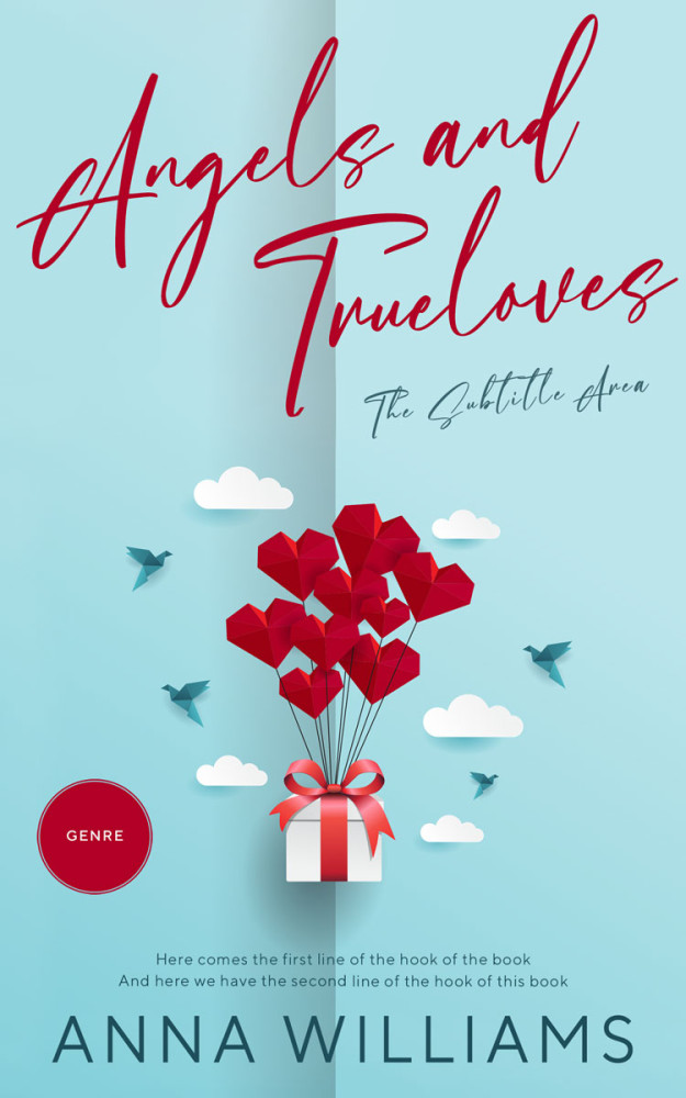 Front view of Powder Blue #12791 - Premade Romance Book Cover