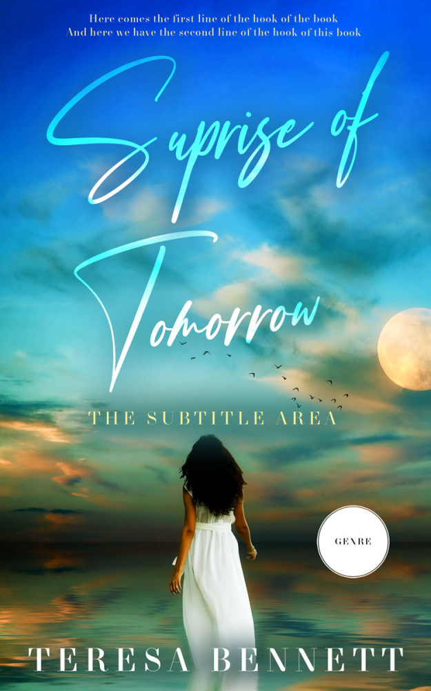 Front view of Boston Blue #12811 - Premade Romance Book Cover