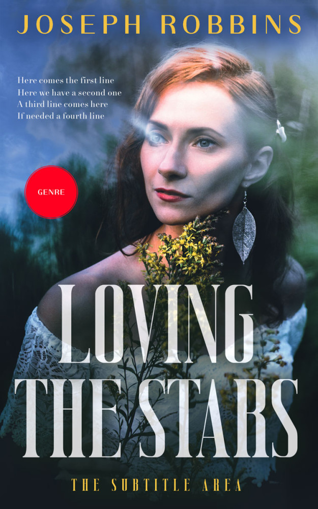 Front view of Oxford Blue #12843 - Premade Romance Book Cover