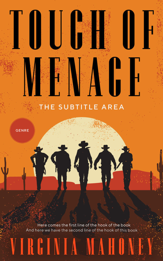 Front view of Zest #12889 - Premade Action & Adventure Book Cover