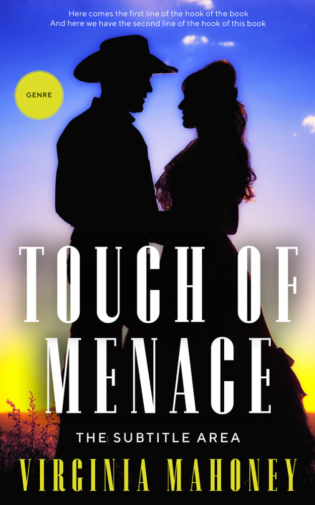 Front view of Bison Hide #12890 - Premade Romance Book Cover