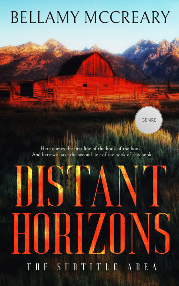 Front view of Cocoa Brown #12933 - Premade Western Book Cover