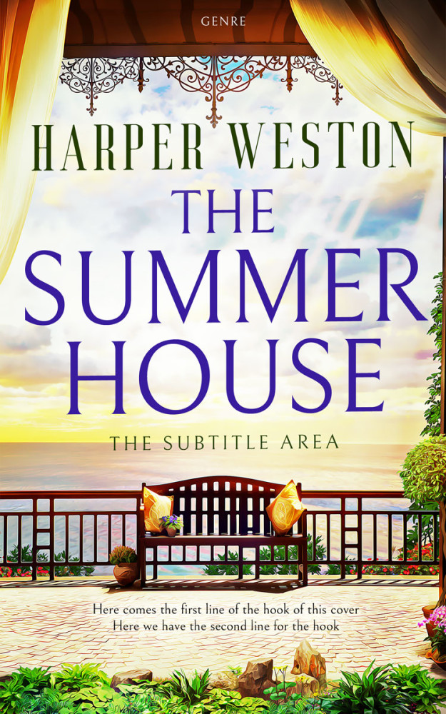 Front view of Thunder #12961 - Premade Romance Book Cover