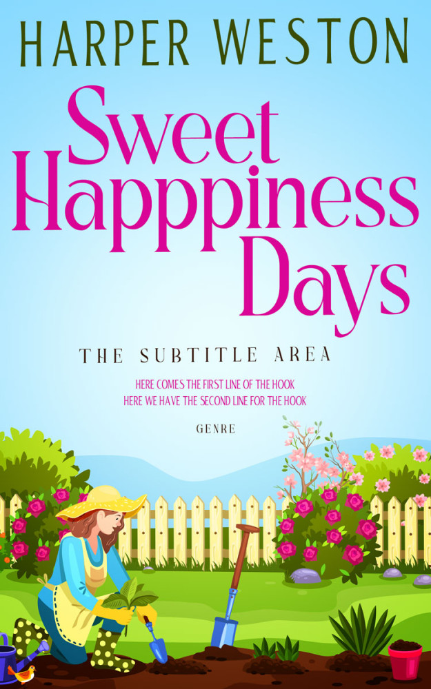 Front view of Mint Tulip #12969 - Premade Literary Fiction Book Cover | BookCoverZone