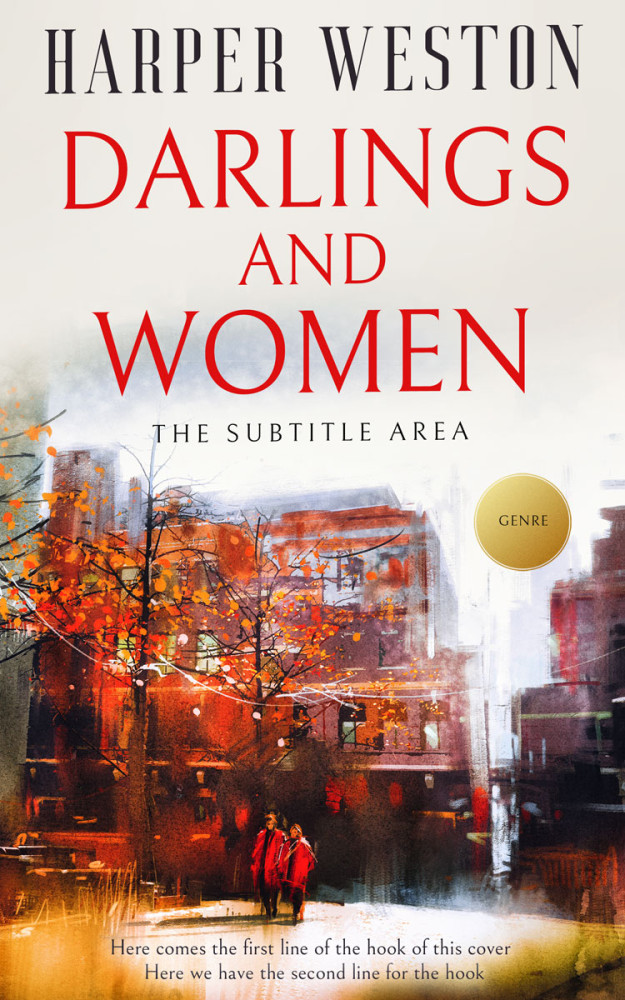 Front view of English Walnut #12993 - Premade Romance Book Cover