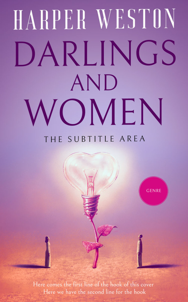 Front view of Bouquet #12997 - Premade Romance Book Cover