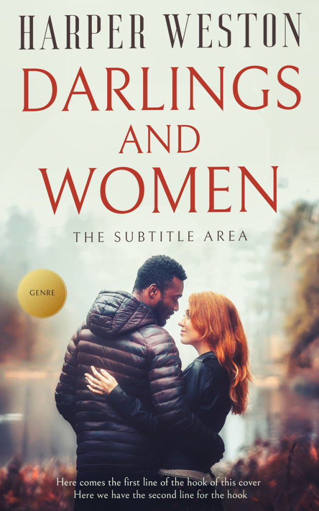 Front view of Blackcurrant #12998 - Premade Romance Book Cover