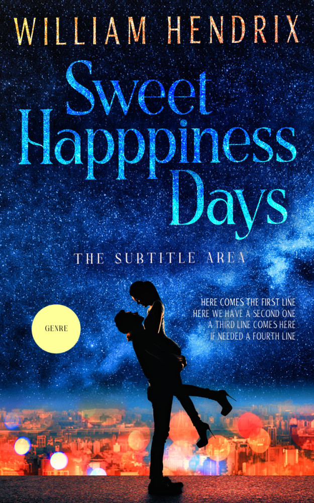 Front view of Blue Zodiac #13012 - Premade Romance Book Cover