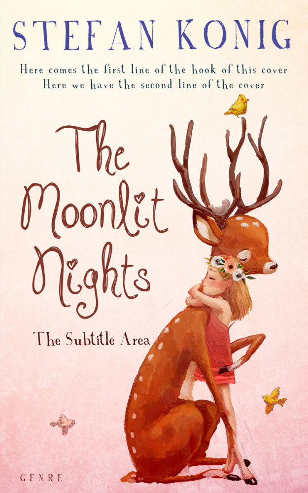 Front view of Linen #13122 - Premade Teen & Young Adult Book Cover