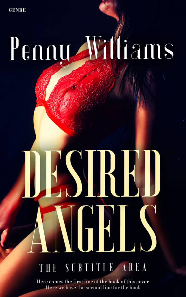 Front view of Ebony #13135 - Premade Erotica Book Cover