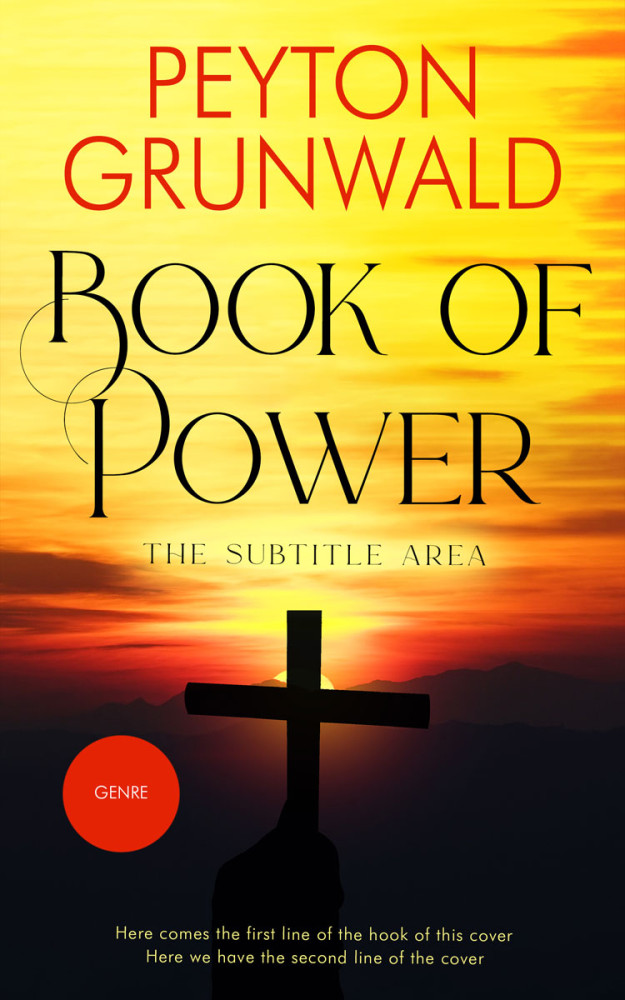 Front view of Energy Yellow #13168 - Premade Religion & Spirituality Book Cover