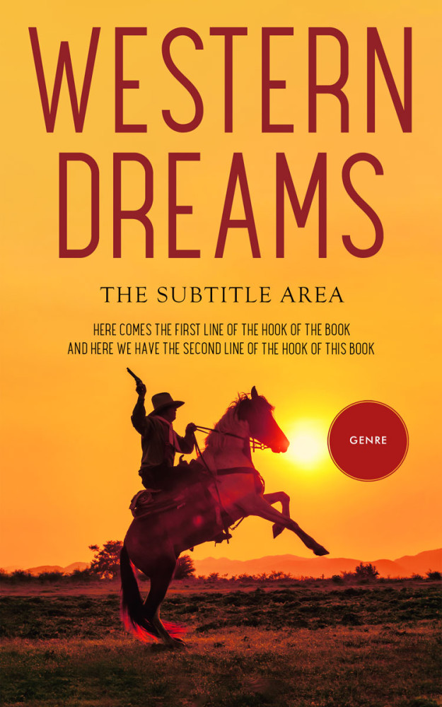 Front view of Cedar #13274 - Premade Action & Adventure Book Cover