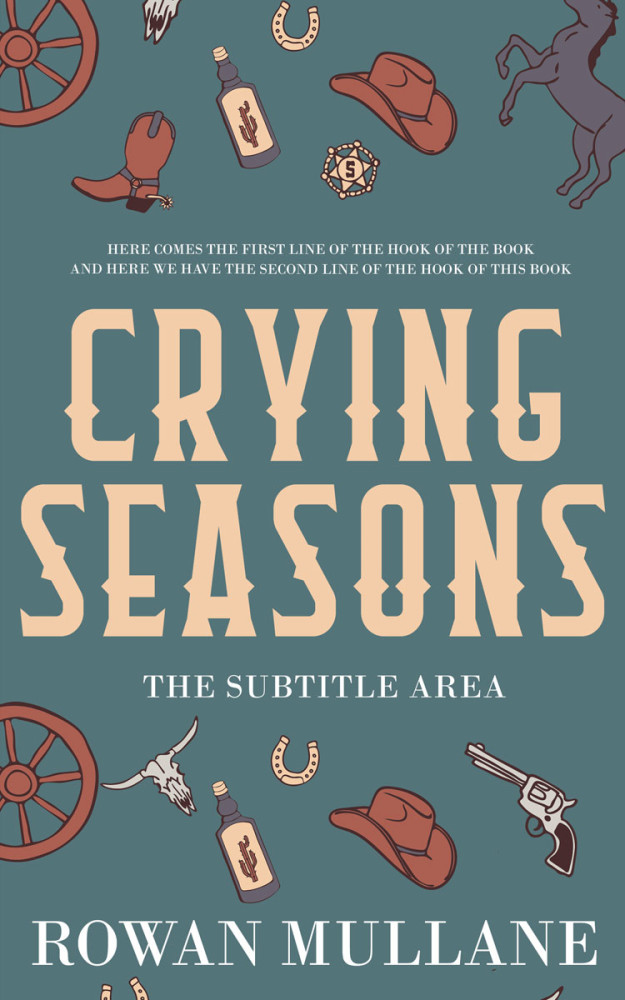 Front view of Cutty Sark #13285 - Premade Western Book Cover