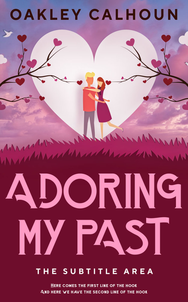 Front view of Claret #13475 - Premade Romance Book Cover