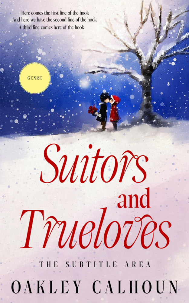 Front view of Chambray #13489 - Premade Romance Book Cover