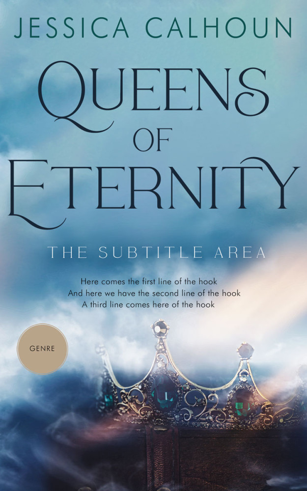 Front view of Neptune #13494 - Premade Surreal Book Cover