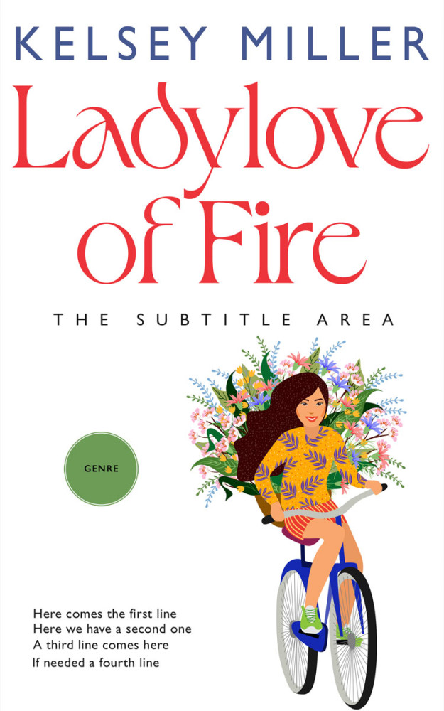 Front view of Wafer #13569 - Premade Chick Lit Book Cover