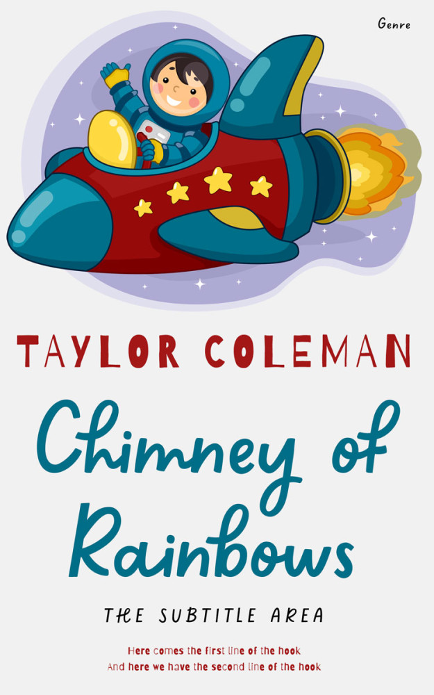 Front view of Atoll #13637 - Premade Fantasy Book Cover