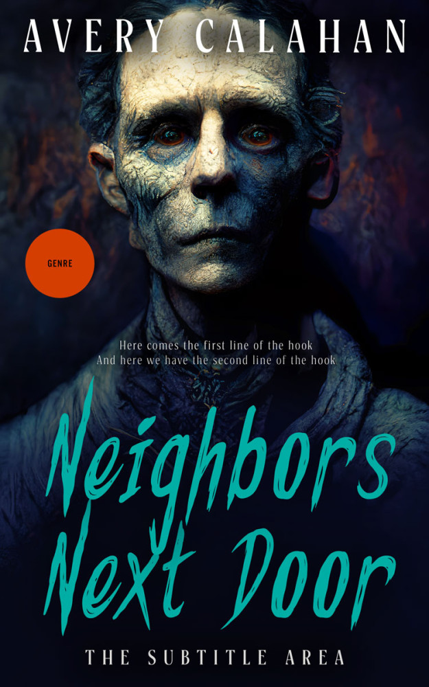 Front view of Vulcan #13730 - Premade Horror Book Cover