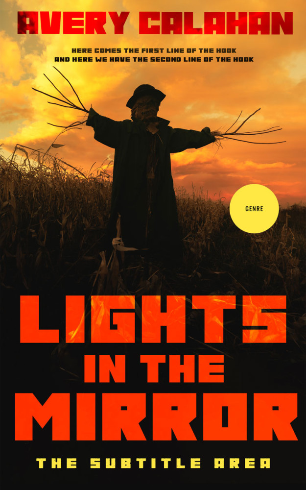 Front view of Oil #13734 - Premade Horror Book Cover