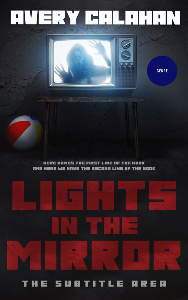 Front view of Shark #13740 - Premade Horror Book Cover