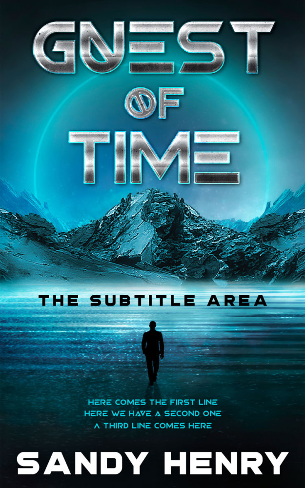 Front view of Elephant #13809 - Premade Science Fiction Book Cover