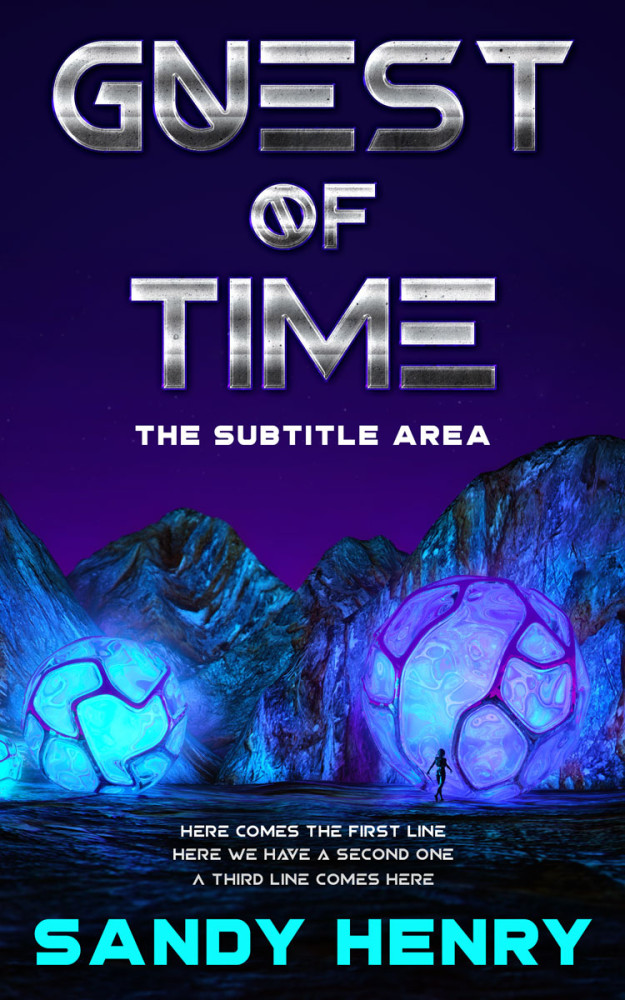 Front view of Violet #13810 - Premade Science Fiction Book Cover