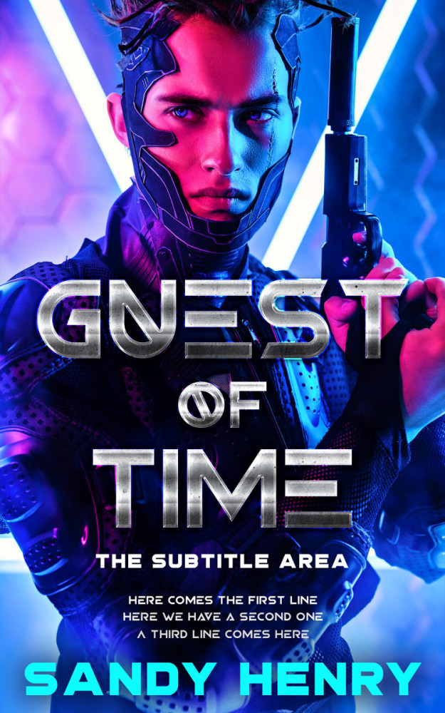 Front view of Bunting #13811 - Premade Science Fiction Book Cover