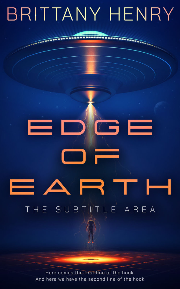 Front view of Blue Zodiac #13815 - Premade Science Fiction Book Cover