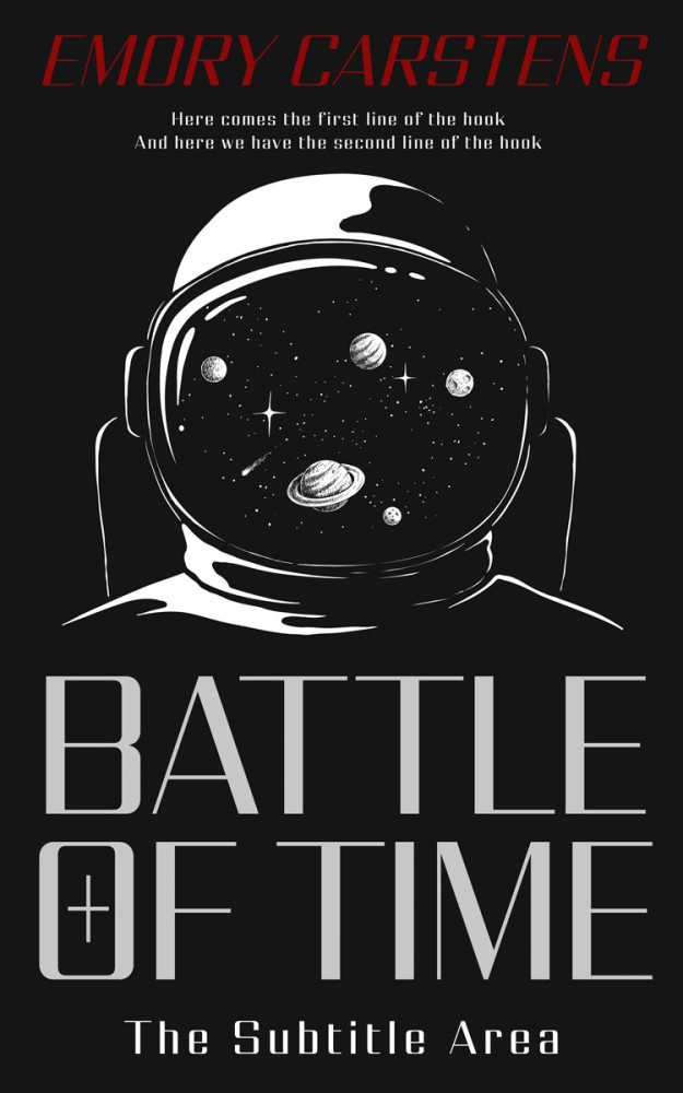 Front view of Cod Gray #13845 - Premade Science Fiction Book Cover