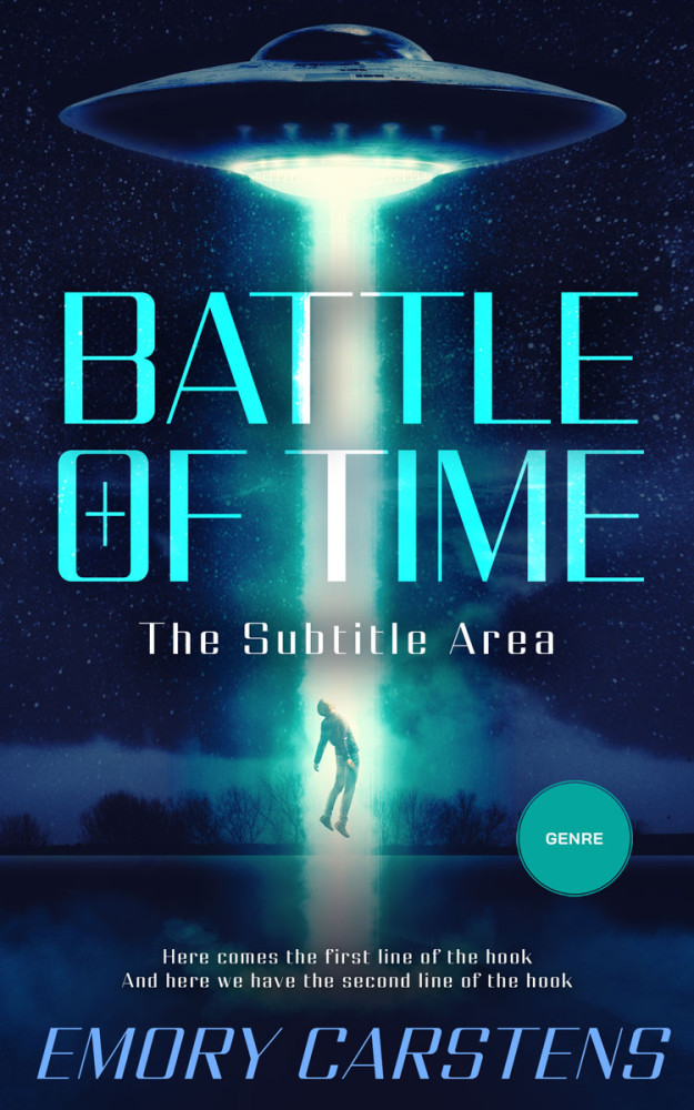 Front view of Blue Zodiac #13851 - Premade Science Fiction Book Cover