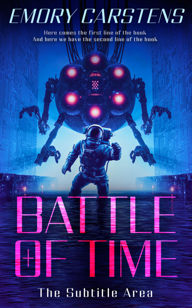 Front view of Lucky Point #13852 - Premade Science Fiction Book Cover