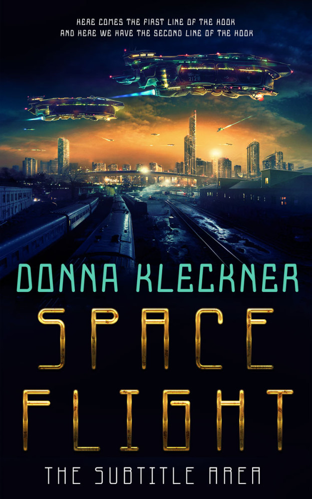 Front view of Ebony #13868 - Premade Apocalyptica Book Cover