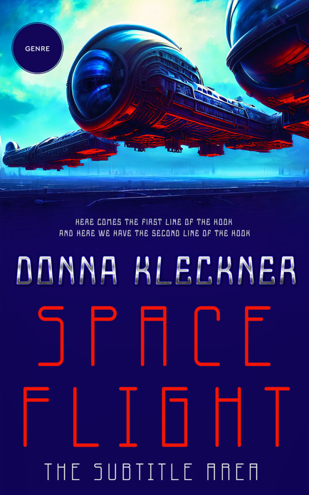 Front view of Deep Cove #13870 - Premade Science Fiction Book Cover