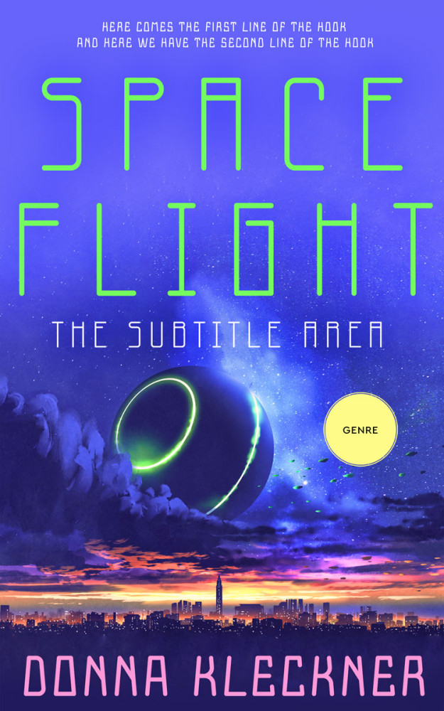 Front view of Royal Blue #13873 - Premade Apocalyptica Book Cover