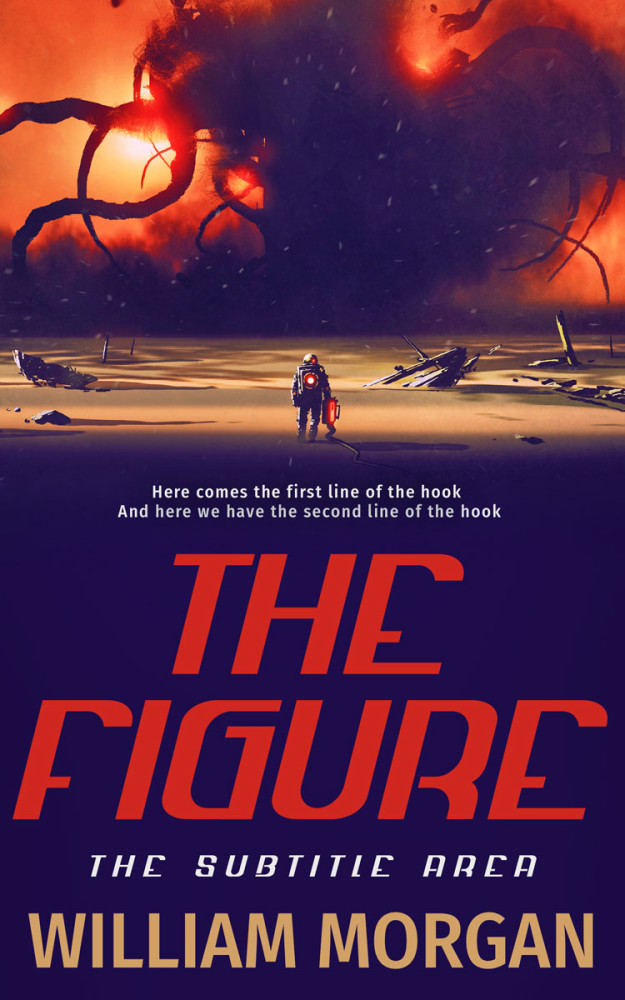 Front view of Valhalla #13915 - Premade Science Fiction Book Cover