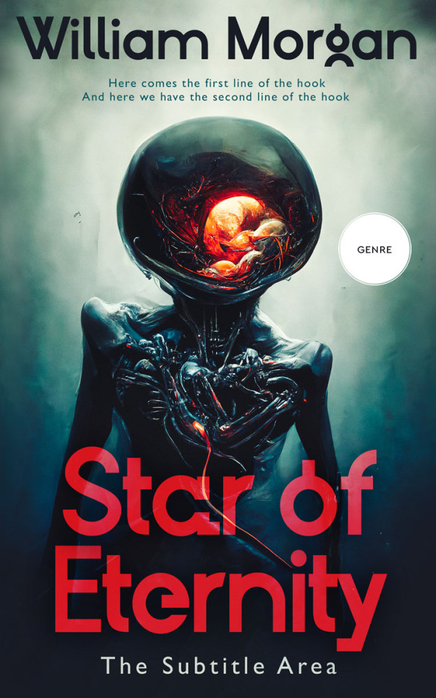 Front view of Ebony Clay #13923 - Premade Science Fiction Book Cover