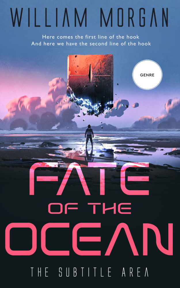 Front view of Mirage #13933 - Premade Science Fiction Book Cover