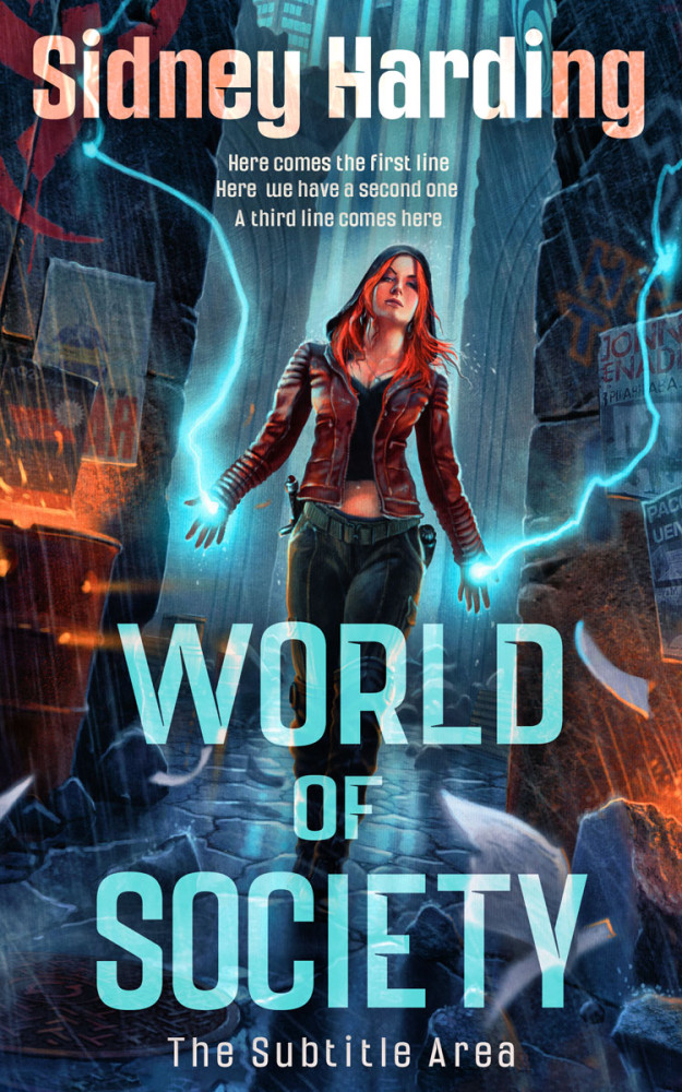 Front view of Ebony Clay #13948 - Premade Apocalyptica Book Cover